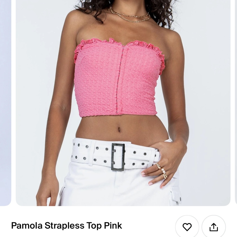 Princess Polly Pamola Princess Pink Tube Top